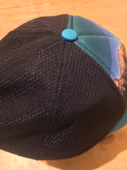 Morning Rundle Hat top detail - breathable black mesh