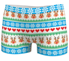 Ugly Xmas Sweater design Panty, boxer short and tank top. A set for Her and him