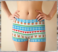 Ugly Xmas Sweater design Panty, boxer short and tank top. A set for Her and him