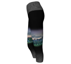 Yoga Waist Legging: Edmonton Skyline