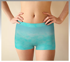 Aqua boyshort panty with mount rundle at canmore photo Sleep set