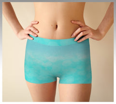 Aqua boyshort panty with mount rundle at canmore photo 