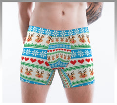 Ugly Xmas Sweater design Panty, boxer short and tank top. A set for Her and him