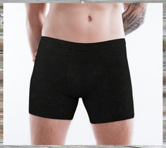 Mens Boxer on black with Moraine Lake on the bum