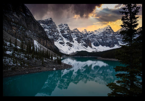 Wall Print on Wood or Canvas: Moraine Lake