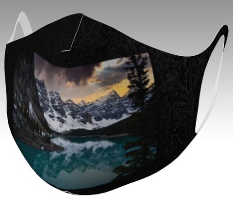 Double Knit Mask: Moraine Lake