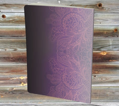 The back of the Night Rundle book is lavender, purple, and black with a pretty design