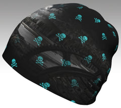 Beanie with Canmore Mountains Mine Remnants Photo