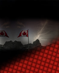 Canadian Flag Legging. Photo at Canmore Nordic Ctr