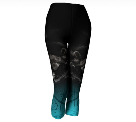 Three Sisters Leggings and Capris, Aqua Bottom