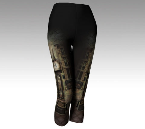 Time Travel: Steam Clock Leggings + Capri