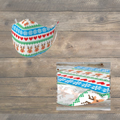 Gift Set: Double Knit Mask + Chube - Cheezy Christmas