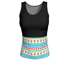 Ugly Xmas Sweater design Panty, boxer short and tank top. A set for Her and him